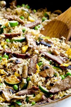 Leftover Steak Fried Rice