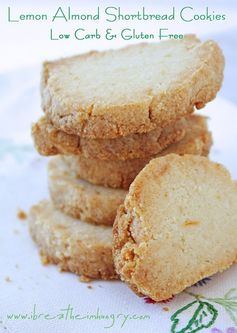 Lemon Almond Shortbread Cookies (LC & GF