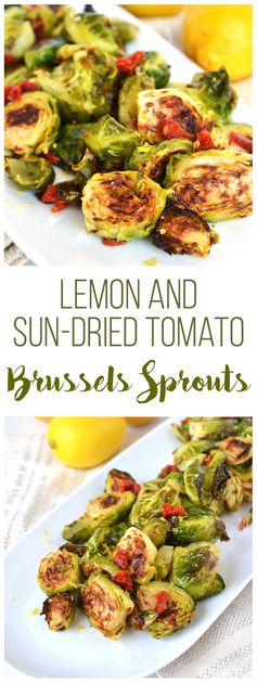 Lemon & Sun-Dried Tomato Brussels Sprouts