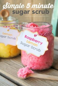 Lemon and Raspberry Lemon Sugar Scrub