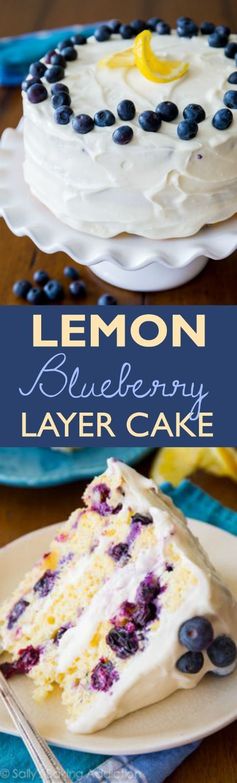 Lemon Blueberry Layer Cake