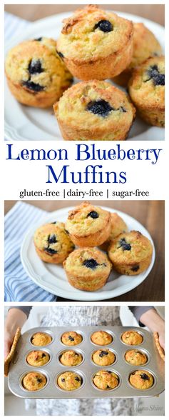 Lemon Blueberry Muffins (Gluten-Free