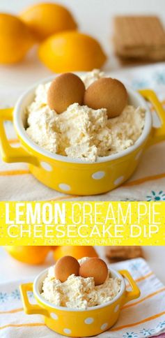 Lemon Cream Pie Cheesecake Dip