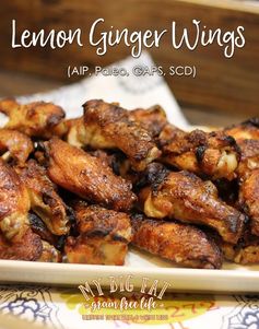 Lemon Ginger Chicken Wings (AIP, Paleo, GAPS, SCD