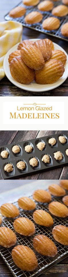 Lemon Glazed Madeleines