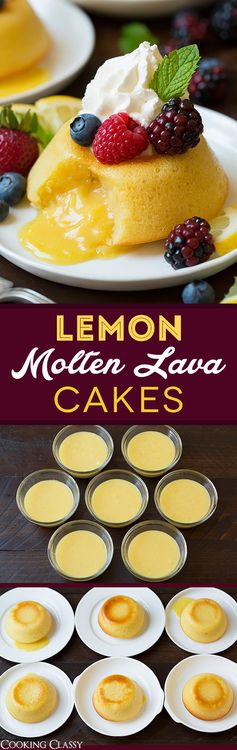 Lemon Molten Lava Cakes