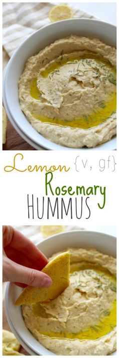 Lemon Rosemary Hummus
