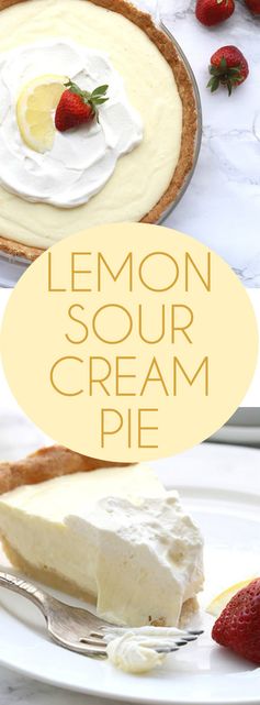 Lemon Sour Cream Pie