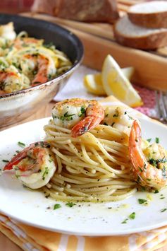 Lemon Spaghetti with shrimp