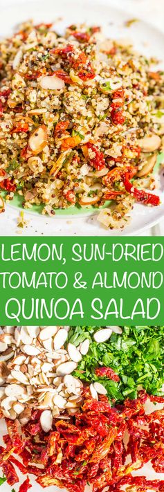 Lemon, Sun-Dried Tomato, and Almond Quinoa Salad
