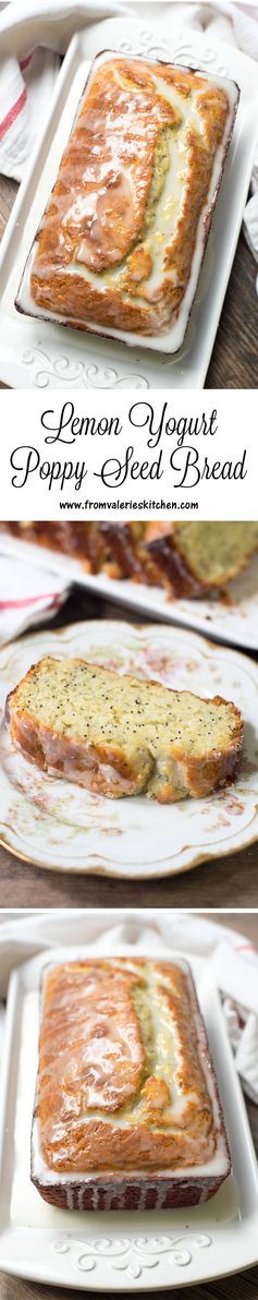 Lemon Yogurt Poppy Seed Bread