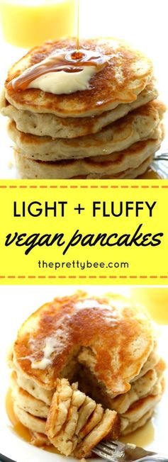 Light and Fluffy Vegan Pancakes