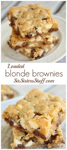 Loaded Blonde Brownies