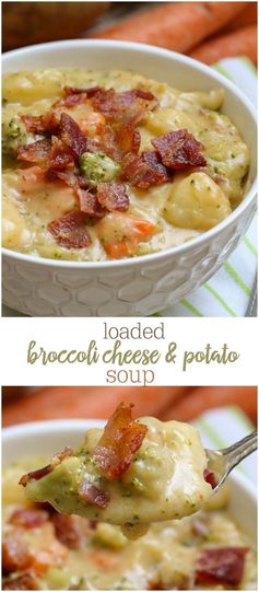 Loaded Broccoli and Cheese Soup