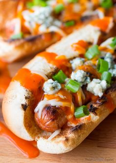 Loaded Buffalo Hot Dogs