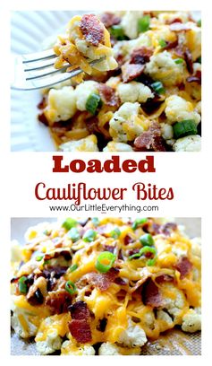 Loaded Cauliflower Bites