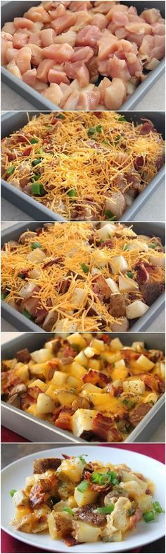 Loaded Chicken and Potatoes Casserole