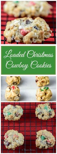 Loaded Christmas Cowboy Cookies