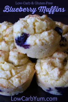 Low Carb Blueberry Muffins (Gluten-free