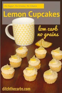 Low Carb Lemon Cupcakes