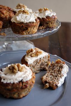 Low Carb No Sugar Carrot Cake Muffins