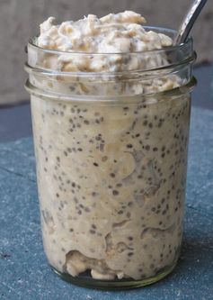 Low-Fat Vegan Peanut Butter Overnight Oats