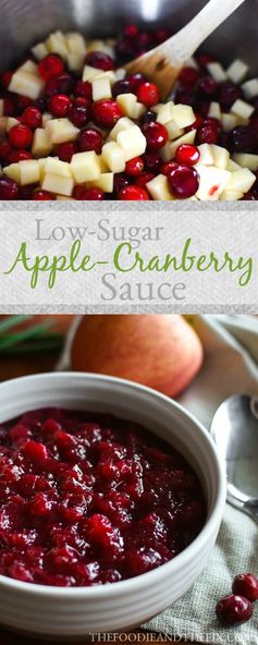 Low-Sugar Apple Cranberry Sauce