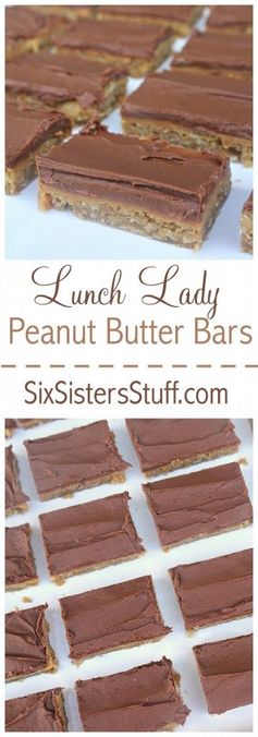 Lunch Lady Peanut Butter Bars