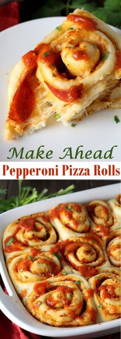 Make Ahead Pepperoni Pizza Rolls
