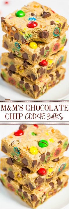 M&M’S Chocolate Chip Cookie Bars