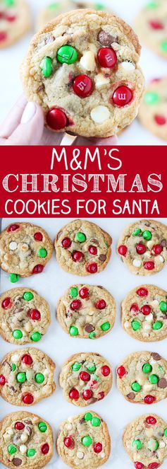 M&M'S Christmas Cookies for Santa