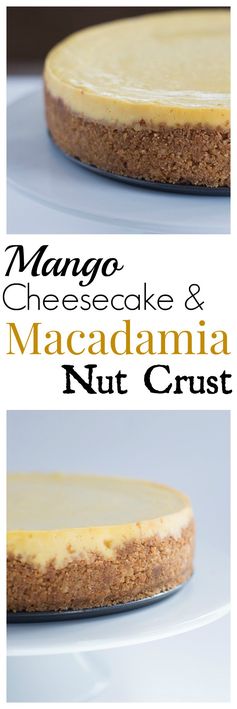 Mango Cheesecake with Macadamia Nut Crust