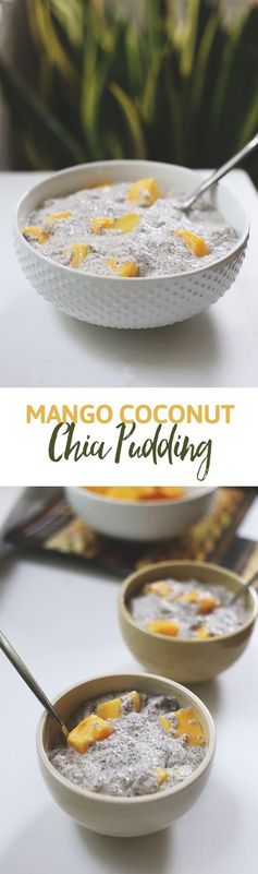 Mango Coconut Chia Pudding