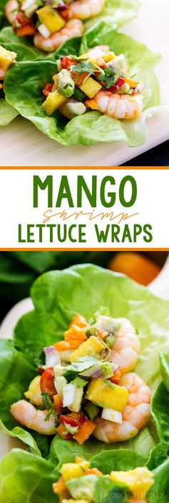 Mango Shrimp Lettuce Wraps