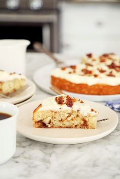 Maple Bacon Cinnamon Roll Cake