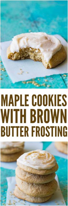 Maple Cookies with Brown Butter Frosting