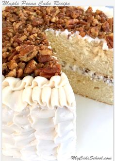 Maple Pecan Cake with Maple Buttercream (A Scratch