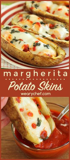 Margherita Chicken Potato Skins