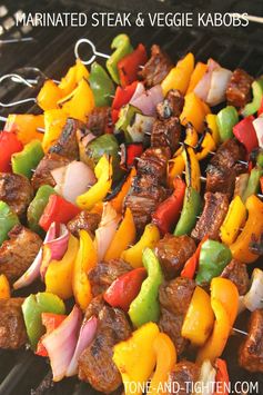 Marinated Steak and Vegetable Kabobs