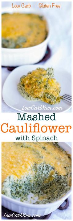 Mashed Cauliflower with Spinach