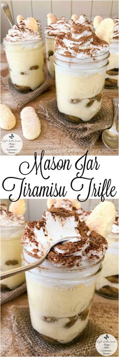 Mason Jar Tiramisu Trifle