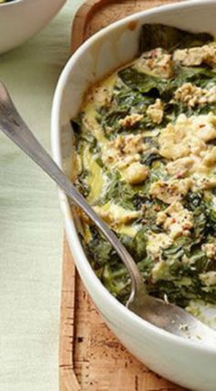 Mediterranean Baked Spinach