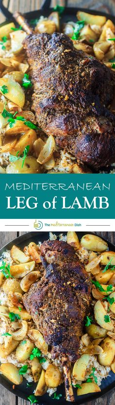 Mediterranean Style Leg of Lamb Recipe with Potatoes