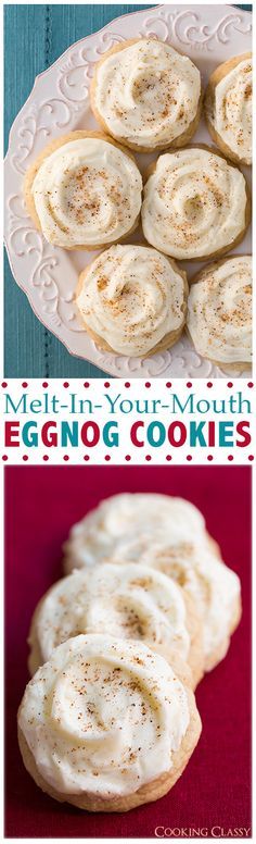 Melt-In-Your-Mouth Eggnog Cookies