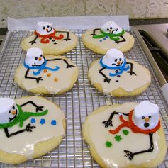 Melted Snowman Cookies