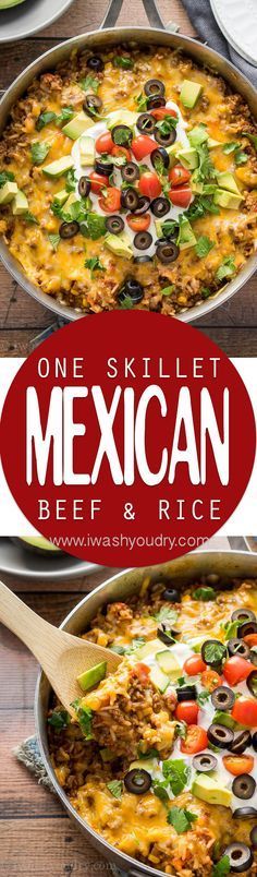 Mexican Beef and Rice Skillet