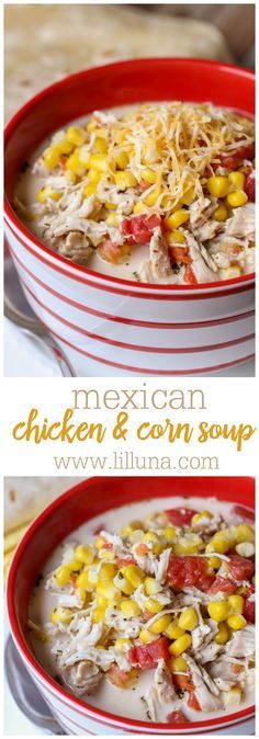 Mexican Chicken and Corn Soup