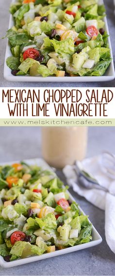 Mexican Chopped Salad with Cilantro-Lime Vinaigrette