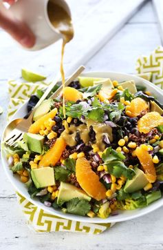 Mexican Quinoa Salad with Orange Lime Dressing