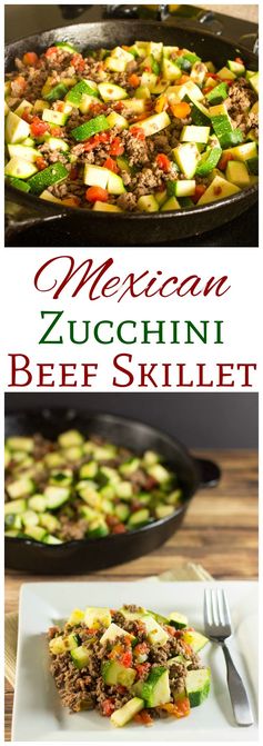 Mexican Zucchini and Beef